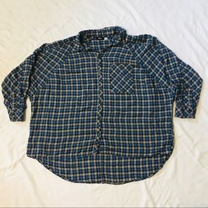 Oversized flannel shirt!